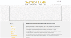 Desktop Screenshot of gasthoflamm.com