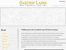 Tablet Screenshot of gasthoflamm.com